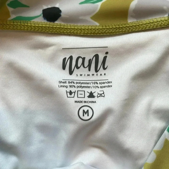NWT Nani Mara swimwear set pocket bottoms Medium & Mara switch V crop Large - Picture 6 of 11